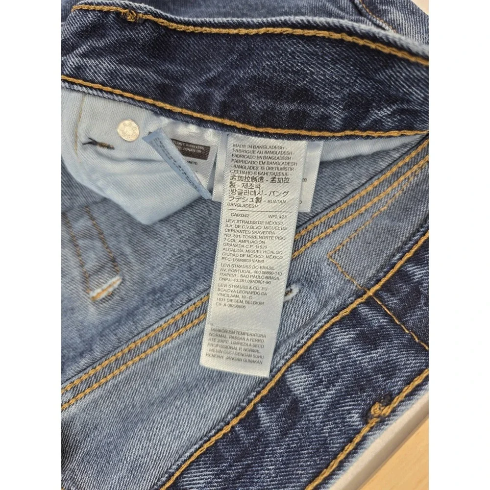Levi's 550 Relaxed Fit Straight Leg Jeans Men's 40x34 Blue Denim Red Tab EUC